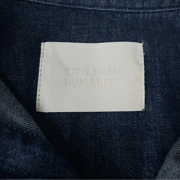 Citizens of Humanity Kayla Tie-Waist Denim Shirt Dress - Picture 8 of 14